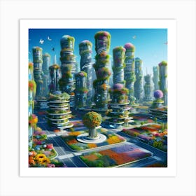 Futuristic Cityscape 10 Art Print