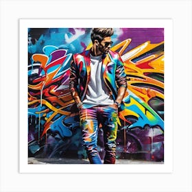 Graffiti Man 5 Art Print