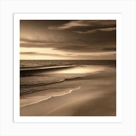 Sunset On The Beach 860 Art Print