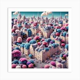 City Of Wools Abstract Art Print