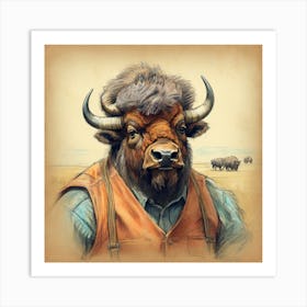 Bison 7 Art Print