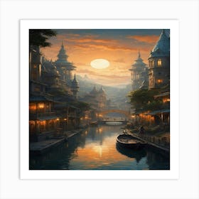 Fantasy City Art Print