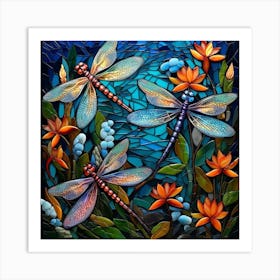 Dragonflies 49 Art Print