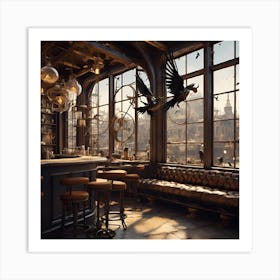 Steampunk Bar Art Print