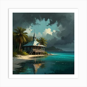 Church On The Beach 7 Art Print