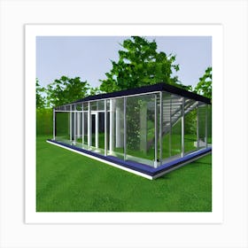 Glass House 1 Art Print