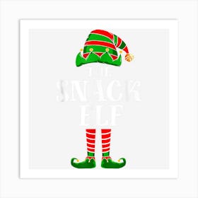 Snack Elf Matching Family Group Christmas Holiday Funny Art Print