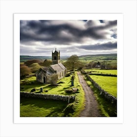 Church In The Countryside 3 Art Print