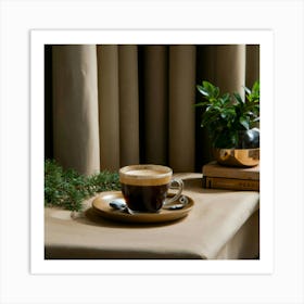 Coffee On A Table Art Print