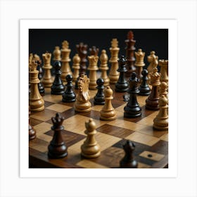 Chess Board Art Print