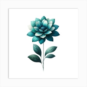 Blue Flower Art Print