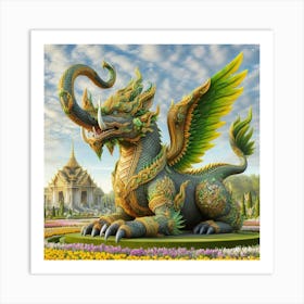 Thai Dragon Art Print