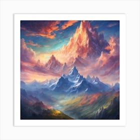 Mountain Landscape Art Print