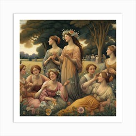 Ladies Of The Garden Art Print