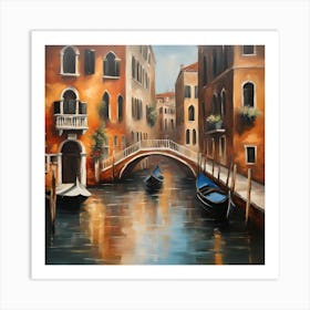 Venice Gondolas Art Print