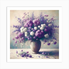 Flowers In A Vase 23 Art Print