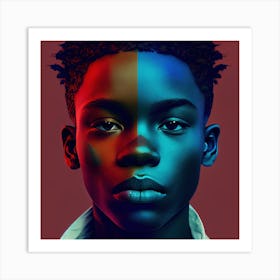 Portrait Of A Black Man Art Print