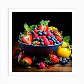 Juicy fruits Art Print