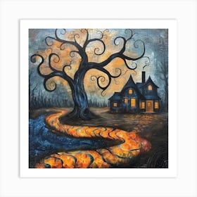 Haunted House Art Print