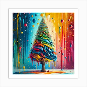 Berryfeliz Navidad Ponchito 2024 A Christmas Print  Art Print