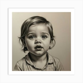 Portrait Of A Baby 5 Art Print