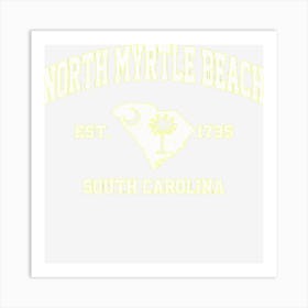 Trending North Myrtle Beach South Carolina Sc Vintage State Athletic Art Print