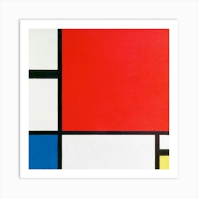 Piet Mondrian S Composition With Red, Blue, And Yellow (1930) Art Print