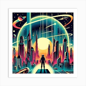 Futuristic City 11 Art Print