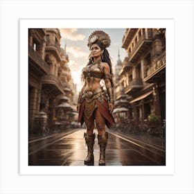 Warrior Woman Art Print