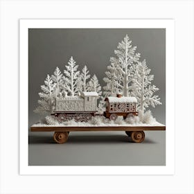 Train In The Snow Art Print