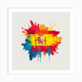 Spain Flag Art Print