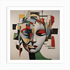 The Cubist Baroness Art Print