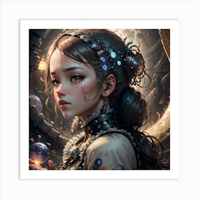 Steampunk Girl 3 Art Print