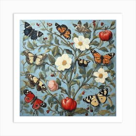 Butterfly Tree Art Art Print