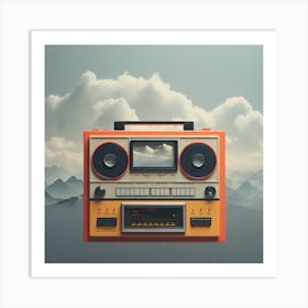 Minimalistic Retro 80s Album Art 30 Minimalistic Pho 52260d11  Art Print