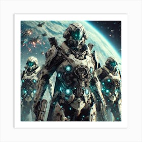 Elemental Vanguard Gravity Resistant Armor Art Print