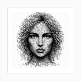 Woman'S Face 17 Art Print