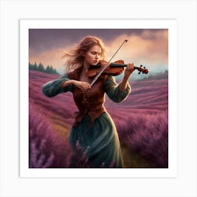 Fiddle With Nature Art Print