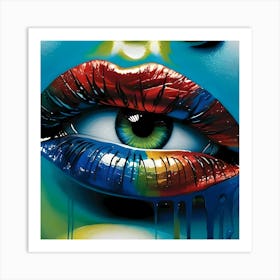 Vivid Perception: I Put An Eye On You Series Art Print