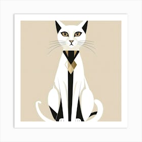 Cat In A Tie Art Print