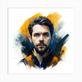 Portrait Of A Man 3 Art Print