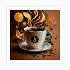 Coffee Art Art Print