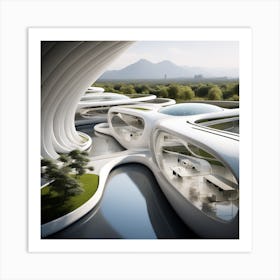 Futuristic Architecture 22 Art Print