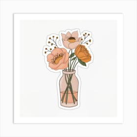 Flowers In A Vase 1 Art Print