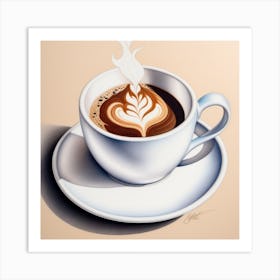 Coffee Latte Art Print