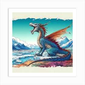 Draconic Canvas Art Print