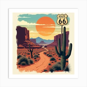 Route 66 Art Print