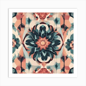 Abstract Floral Pattern Art Print