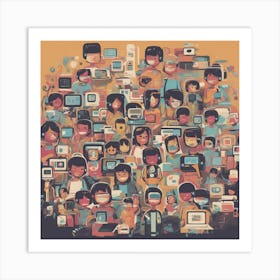 Group Of People Art Print