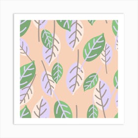 Leaf Pattern Art Print